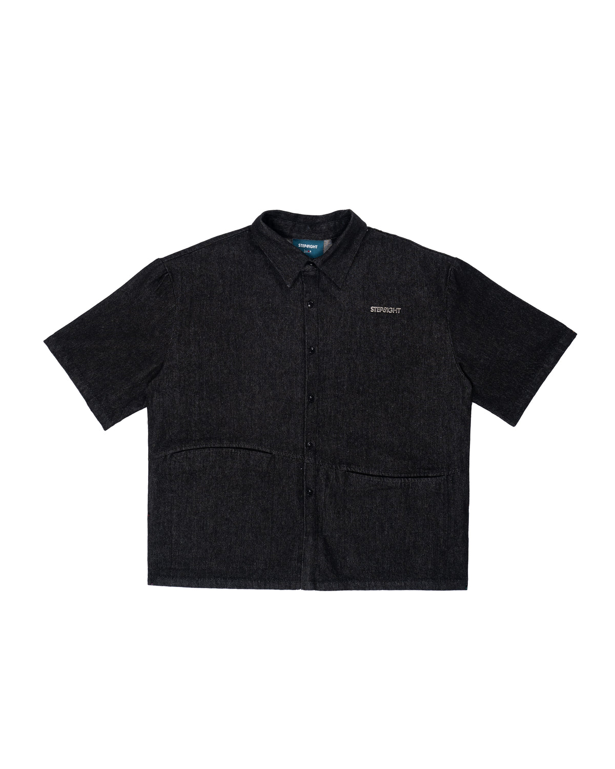 BLACK TACIT DENIM SHIRT