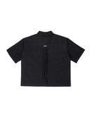 BLACK TACIT DENIM SHIRT
