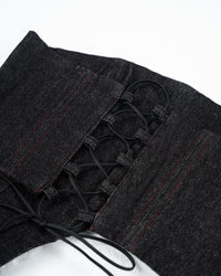 BLACK AMOUR DENIM CORSET | SKIRT