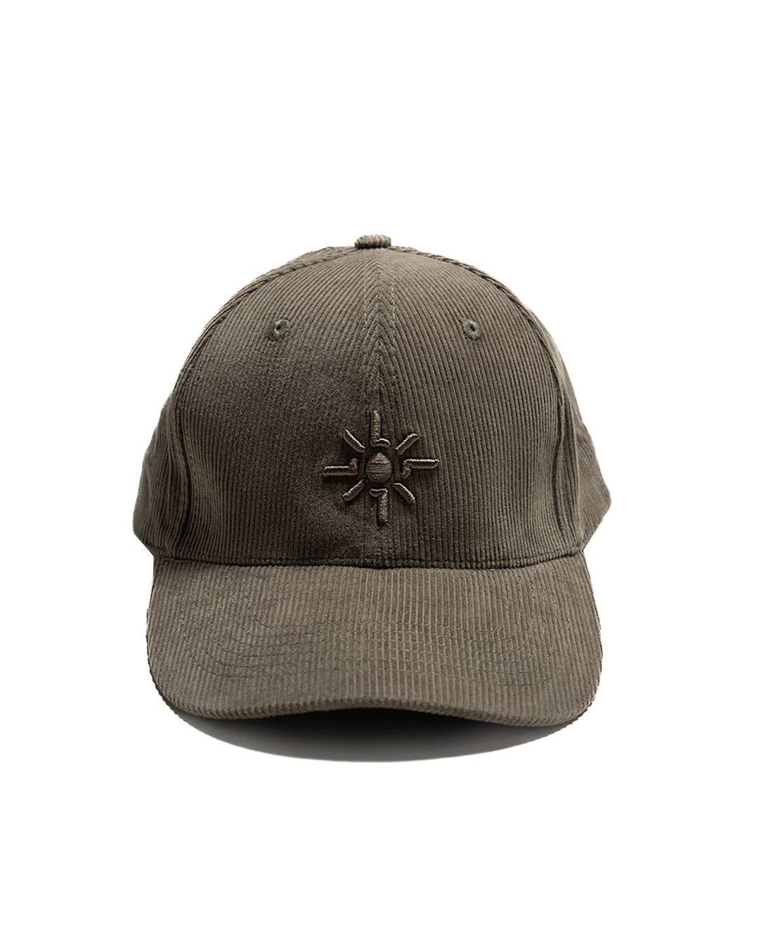 'OLIVE GREEN EMBROIDERED LOGO CAP