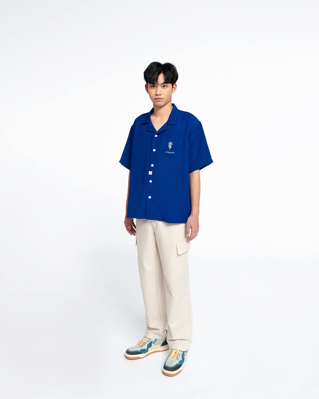 NAVY BLUE DAISY SHIRT