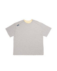 GRAY YELLOW ECHO TEE