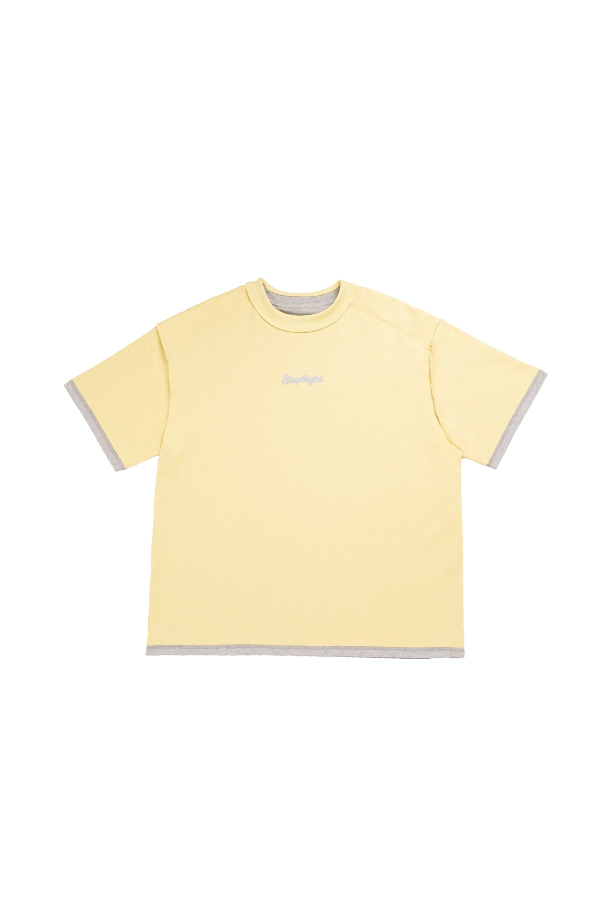 GRAY YELLOW ECHO TEE