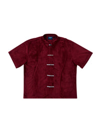 RED SUEDE SHIRT