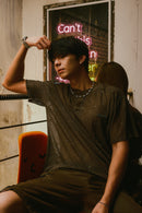 GREEN HENLEY TEE