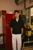 BLACK TACIT DENIM SHIRT