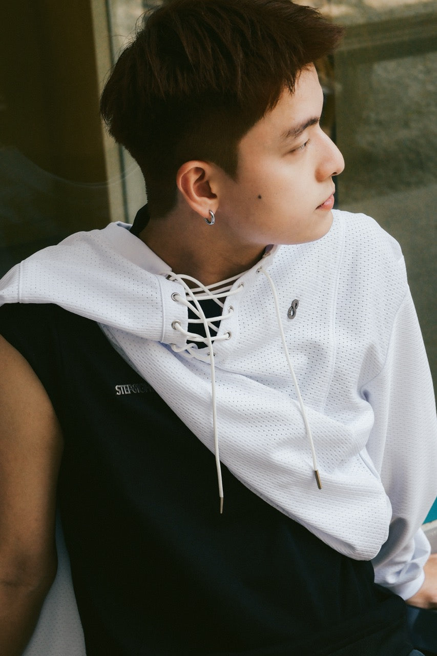 WHITE TANGLE LONG SLEEVE