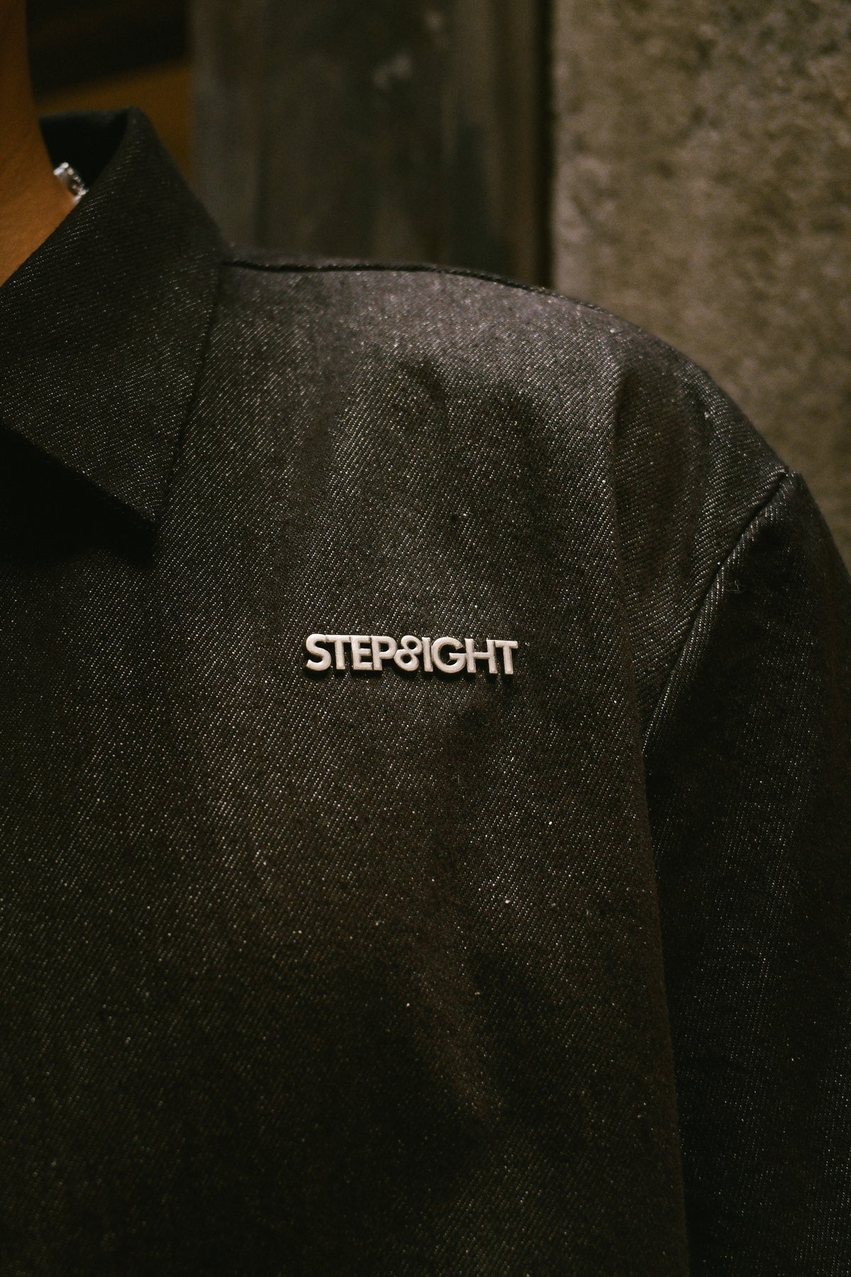 BLACK TACIT DENIM SHIRT