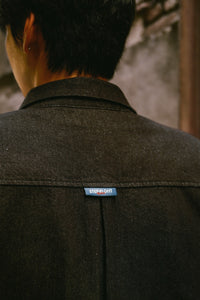 BLACK TACIT DENIM SHIRT