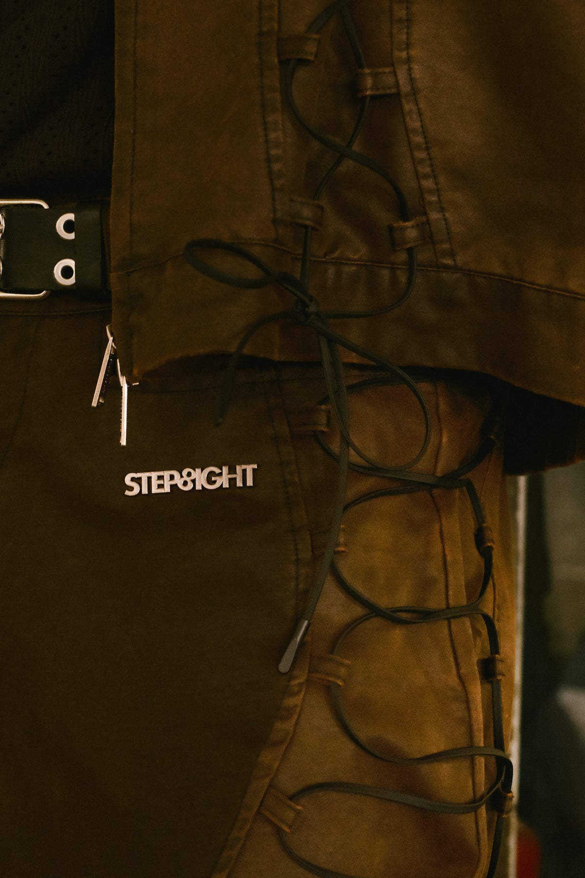 BROWN TWINE BIKER JACKET | JORTS