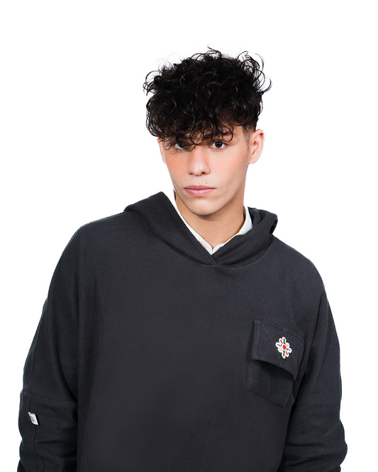 ANCHOR-GRAY POCKET HOODIE