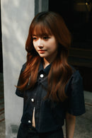 BLUE CLING CROP (PRE-ORDER)