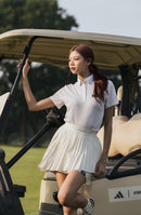 GLEAM WHITE PLEATED SKORT