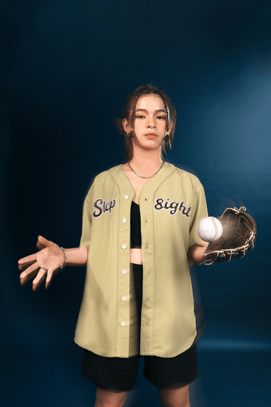 KHAKI BASEBALL JERSEY