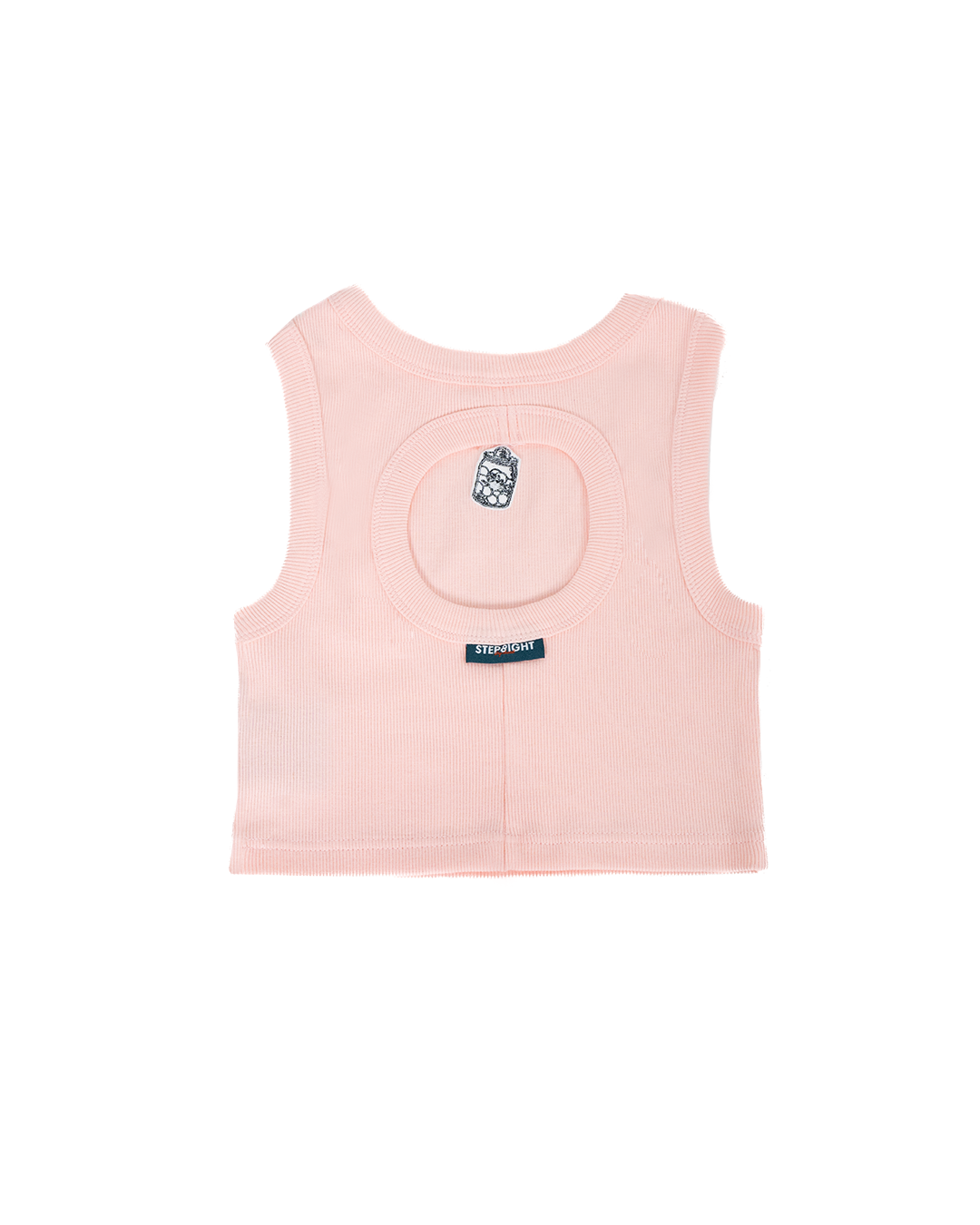 CREPE PINK CROP TANK