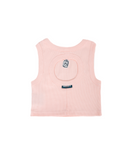 CREPE PINK CROP TANK