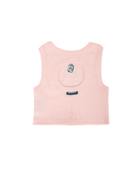CREPE PINK CROP TANK