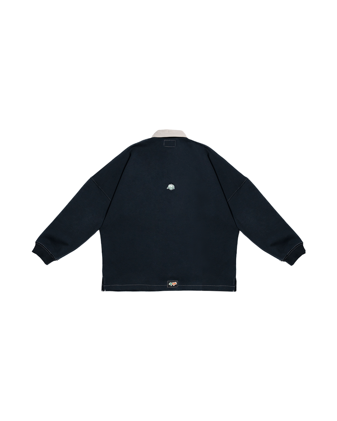 MIDNIGHT-BLUE POLO SWEATER