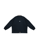 MIDNIGHT-BLUE POLO SWEATER