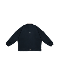 MIDNIGHT-BLUE POLO SWEATER