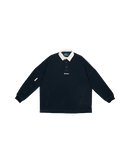 MIDNIGHT-BLUE POLO SWEATER