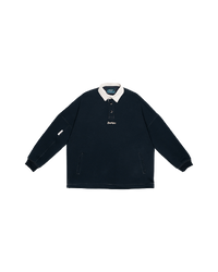 MIDNIGHT-BLUE POLO SWEATER