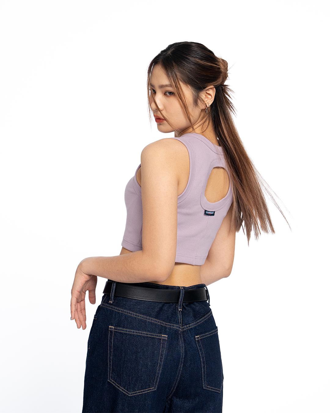 THISTLE PURPLE CROP TANK