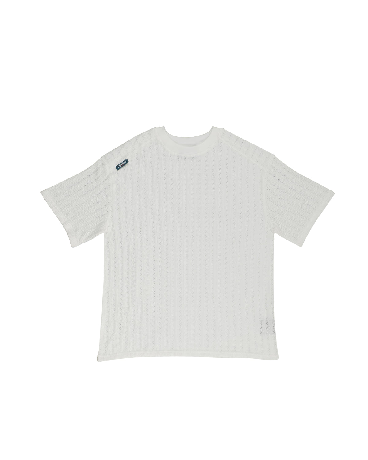 WHITE PRAGMA KNITTED TEE