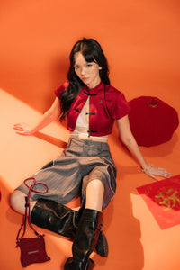CROP QIPAO - 2 COLOUR