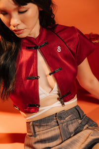 CROP QIPAO - 2 COLOUR