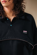 BRICK BLACK CONVERTIBLE SWEATER