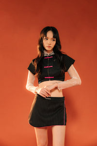 CROP QIPAO - 2 COLOUR