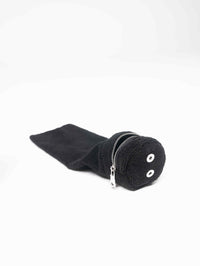 BLACK TOWEL BAG