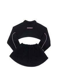 BRICK BLACK CONVERTIBLE SWEATER