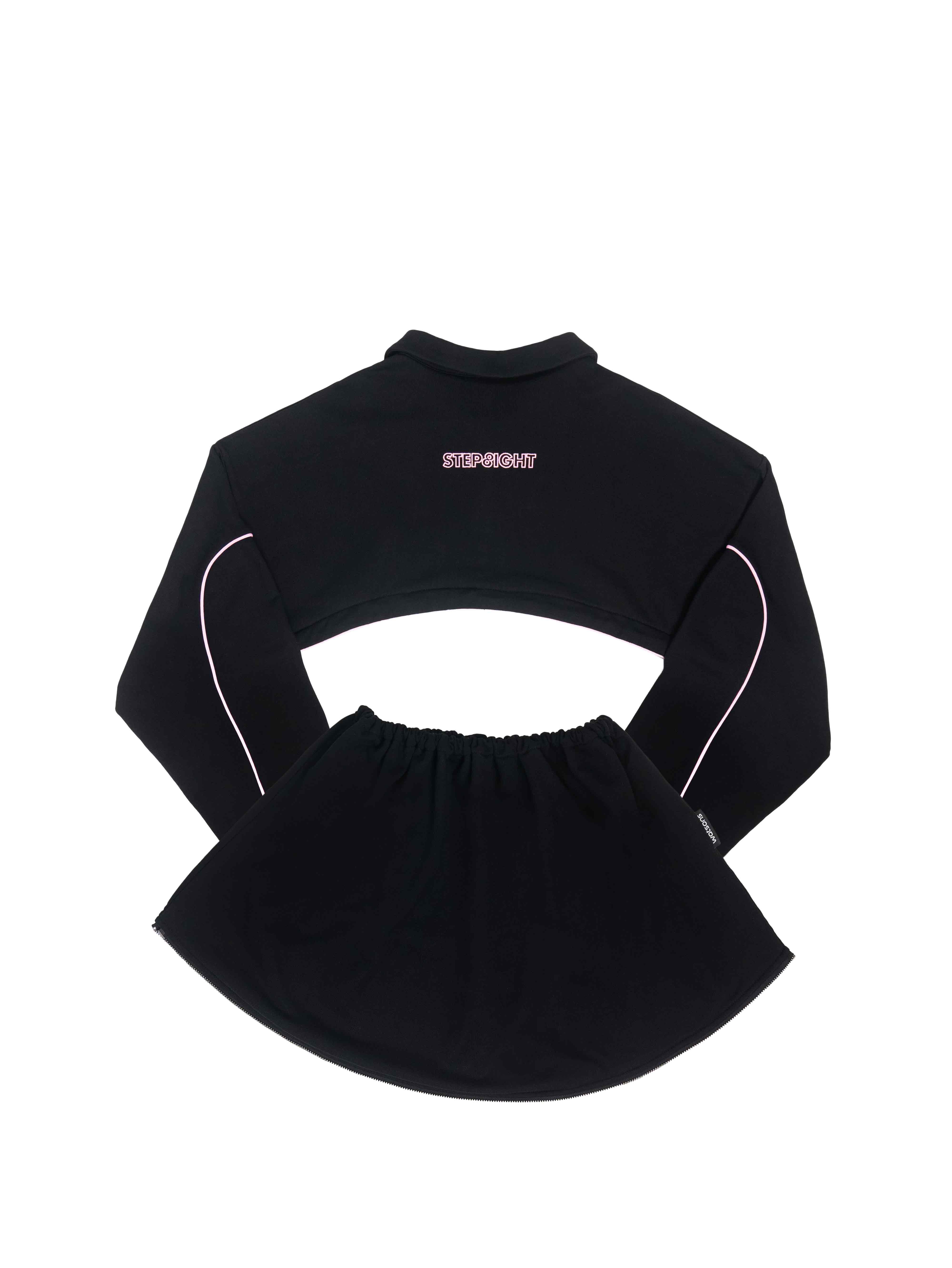 BRICK BLACK CONVERTIBLE SWEATER