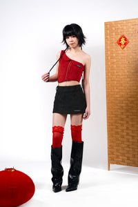 ASYMM CROP - 2 COLOUR