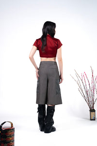 CROP QIPAO - 2 COLOUR