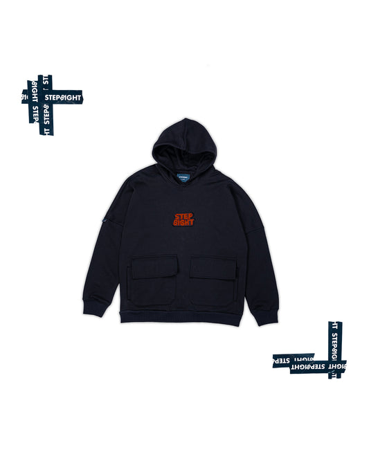 OVERSIZED POCKET HOODIE (Random 2 patches)